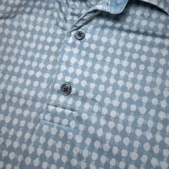Footjoy Golf Polo Shirt Light Baby Blue Collared Golf Shirt Men's XL Preppy - Picture 4 of 8